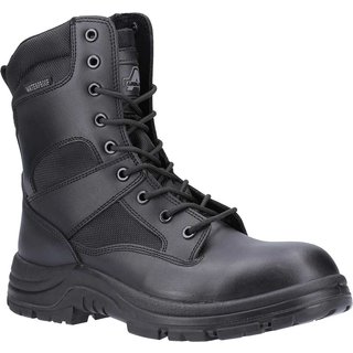 Amblers Mens Safety Combat Hi-Leg Waterproof Metal Free Boots Black Size 8