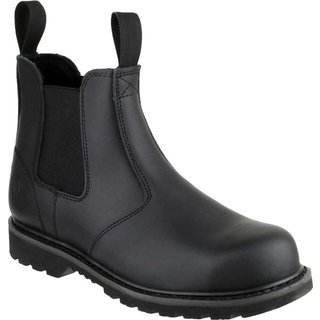Amblers Mens Safety FS5 Goodyear Welted Pull On Safety Dealer Boots Black Size 10