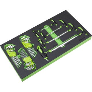 Siegen 35 Piece Torx and Hex Key Set in Module Tray