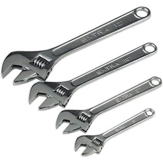 Siegen 4 Piece Adjustable Spanner Set
