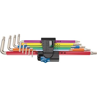 Wera 9 Piece Multicolour Holding Function Stainless Steel Torx Key Set