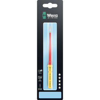 Wera Kraftform Kompakt 3060 IS VDE Insulated Slotted Screwdriver Blade 4mm 154mm