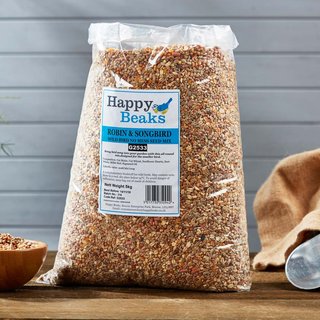 Happy Beaks - Robin & Songbird Wild Bird No Mess Seed Mix