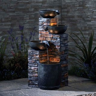 Serenity - Pouring Bowls Water Feature