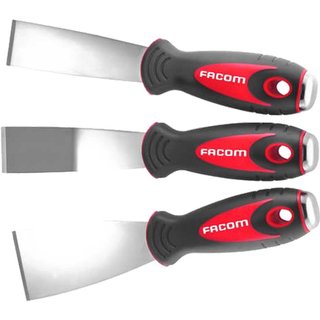 Facom 235.J1 3 Piece Rigid Stainless Steel Scraper Set