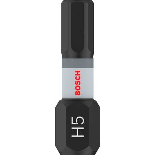 Bosch PRO Hex Impact Screwdriver Bit Hex 5mm 25mm Pack of 2