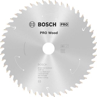 Bosch PRO Cordless Wood Cutting Circular Saw Blade 160mm 48T 20mm