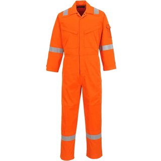 Araflame Silver Flame Resistant Coveralls Orange 52" 31"