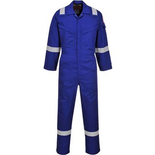 Araflame Silver Flame Resistant Coveralls Royal Blue 50" 31"