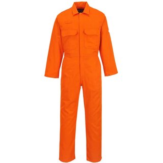 BizWeld Mens Flame Resistant Overall Orange S 32"