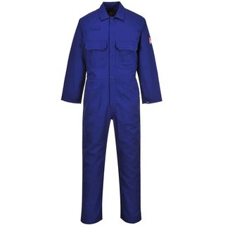 BizWeld Mens Flame Resistant Overall Royal Blue 4XL 32"