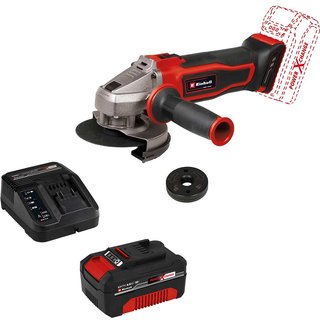 Einhell TE-AG 18/115 Q Li 18v Cordless Quick Fix Angle Grinder 115mm 1 x 5.2ah Plus Li-ion Battery Charger No Case