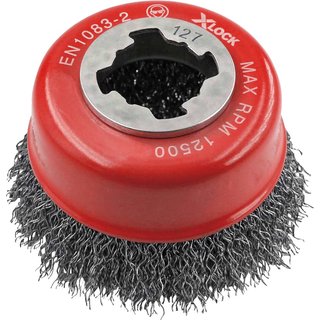 Faithfull Flat Twist Knot Wire Brush 115 x 12mm M14x2 Bore, 0.35mm Stainless Steel Wire FAIWBCT115S