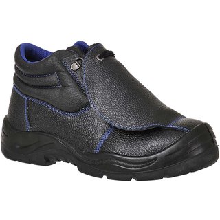Portwest Steelite Safety Boots with Metatarsal Protection Black / Blue Size 6.5