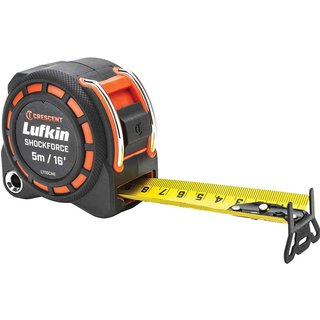 Crescent Lufkin Shockforce Dual Sided Tape Measure Imperial & Metric 16ft / 5m 30mm