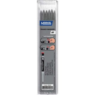 Markal TRADES-MARKER® DRY Graphite Refills (Pack 6) MRK-96262