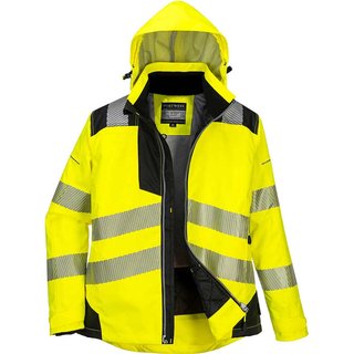 Oxford Weave 300D PW3 Womens Class 2 Hi Vis Jacket Yellow / Black XS