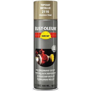 Rust Oleum Hard Hat Stainless Steel Spray Paint Stainless Steel 500ml