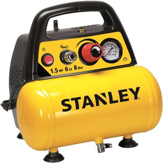Stanley® Air Compressors DN 200/8/6 Small Compressor 1.5 HP 8 Bar DN 200/8/6