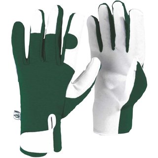 Kew Gardens Leather Palm Gardening Gloves Green S