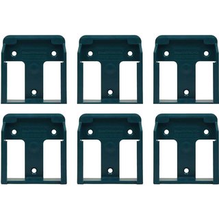 Stealth Mounts 6 Pack Battery Mounts for Makita 18V LXT Batteries Blue