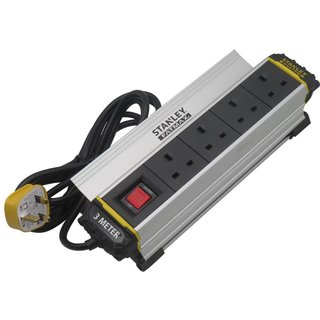 STANLEY® Electrical 4-Gang IP20 Powerboard with Clamp 3m SXECFH2IHFE