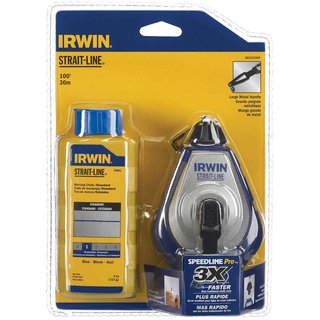 IRWIN® STRAIT-LINE® HPP Chalk Reel Set 30m & Blue Chalk 113g 10507684