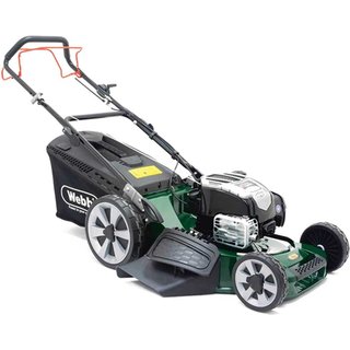 Webb WER21ALSP Petrol Alloy Deck Rotary Lawnmower 530mm FREE Glasses, Gloves, Oil & Sharpener Worth £26