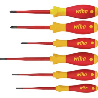 Wiha SoftFinish® electric SL/PH/PZS Screwdriver Set, 6 Piece 38362