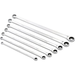 Draper Hi Torq 7 Piece Extra Long Double Ring Ratchet Spanner Set