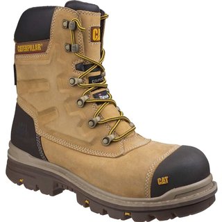Caterpillar Mens Premier Waterproof Safety Boots Honey Size 12