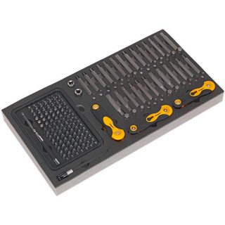Siegen 192 Piece Screwdriver Bit and Hex Key Set in Module Tray