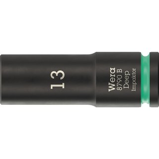 Wera 8790 B Impaktor 3/8" Drive Deep Hexagon Impact Socket 3/8" 13mm