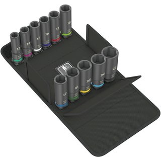Wera 8790 C Impaktor 11 Piece 1/2" Drive Deep Hexagon Socket Set 1/2"