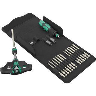 Wera 400 RA SHK Kraftform Kompakt 18 Piece T Handle Ratchet Screwdriver Set