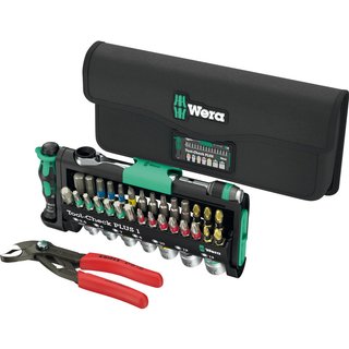 Wera Tool Check Combi 40 Piece Screwdriver, Socket and Pliers Set