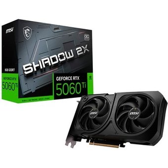 Placa De Vídeo MSI GeForce RTX 5060 Ti Shadow 2X OC Plus, Nvidia, 8GB, GDDR7, 128-Bit - G506T-8S2CP
