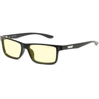 Óculos Gunnar Vertex, com Filtro de Luz azul, Âmbar Amarelo, Armação Ônix Preto - VER-00101