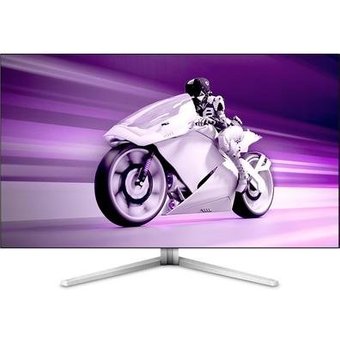 Monitor Gamer Philips Evnia OLED 42", 4K, 138Hz, 0.1ms, HDR, USB-C, Som Integrado, Branco - 42M2N8900