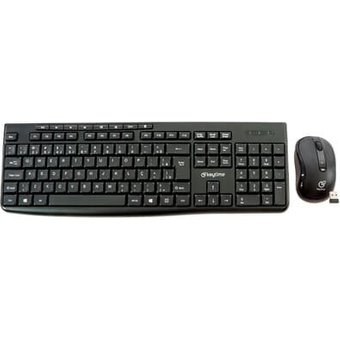 Kit Teclado e Mouse Sem Fio Keytime Smathink, Membrana, Full Size, ABNT2, 1600DPI, Preto - KYT00014
