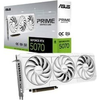Placa de Vídeo ASUS PRIME RTX 5070 OC 12G WHITE NVIDIA Geforce, 12GB, GDDR7, OpenGL 4.6, 2587 MHz, Triple Fan, DLSS 4 - 90YV0M19-M0NA00