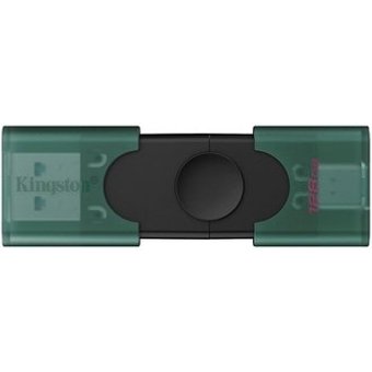 Pen Drive 128GB Kingston DataTraveler DuoG2, USB-A + USB-C 3.2 Gen 1 - DTDEG2/128GB