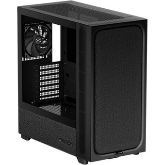 Gabinete Gamer TRYX Flova F50, Mid-Tower, ATX, com Fan Cross-Flow e Vidro Temperado, Preto, Sem Fonte - C-F500F-FM1E-G0K