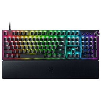 Teclado Mecânico Gamer Razer Huntsman V3 Pro 8KHz, RGB, Switch Analógico Óptico, Rapid Trigger, Layout US, Alumínio - RZ03-05530200