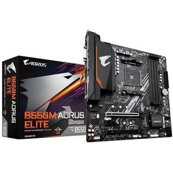 Placa-Mãe Gigabyte B550M Aorus Elite Rev. 1.3, AMD AM4, Micro ATX, DDR4, Preto - B550M AORUS ELITE