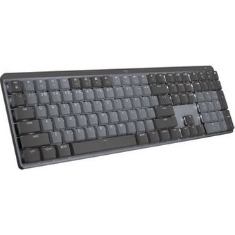 Teclado Mecânico Sem Fio Logitech MX Mechanical, Iluminação, Switch Tactile Quiet, Bluetooth, USB, Preto - 920-010760