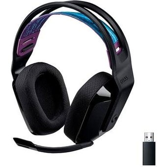 Headset Sem Fio Logitech G G535 LightSpeed, Drivers 40mm, USB, Preto - 981-000971
