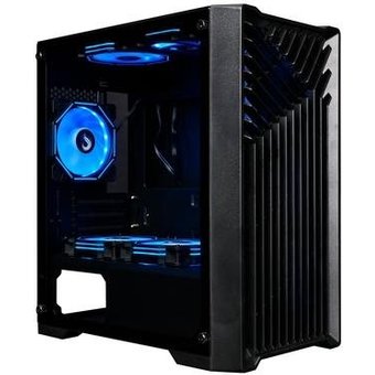 Gabinete Gamer Rise Mode X1, Mid Tower, ATX, Lateral em Vidro Temperado, Sem FANs, Preto - RM-X1-01-FB