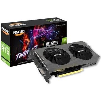 Placa de Vídeo Inno3D Twin X2 RTX 3050 NVIDIA GeForce, 6GB, GDDR6 - N30502-06D6-1880VA60