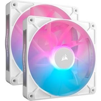 Kit com 2 Ventoinhas Corsair iCUE LINK RX140 RGB White, 140mm, Branco - CO-9051024-WW